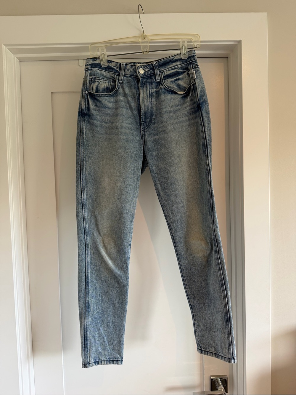 Jordache Vintage Crop Red PVC Pocket Jeans Size 26 Made in USA